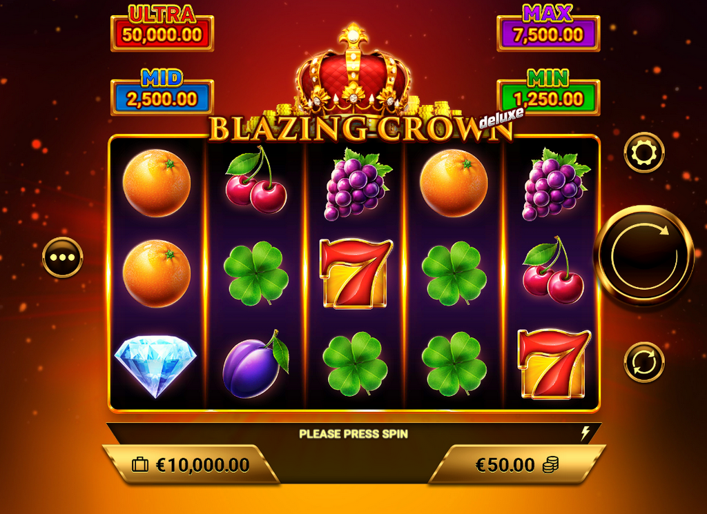 Demo e slot Blazing Crown Deluxe